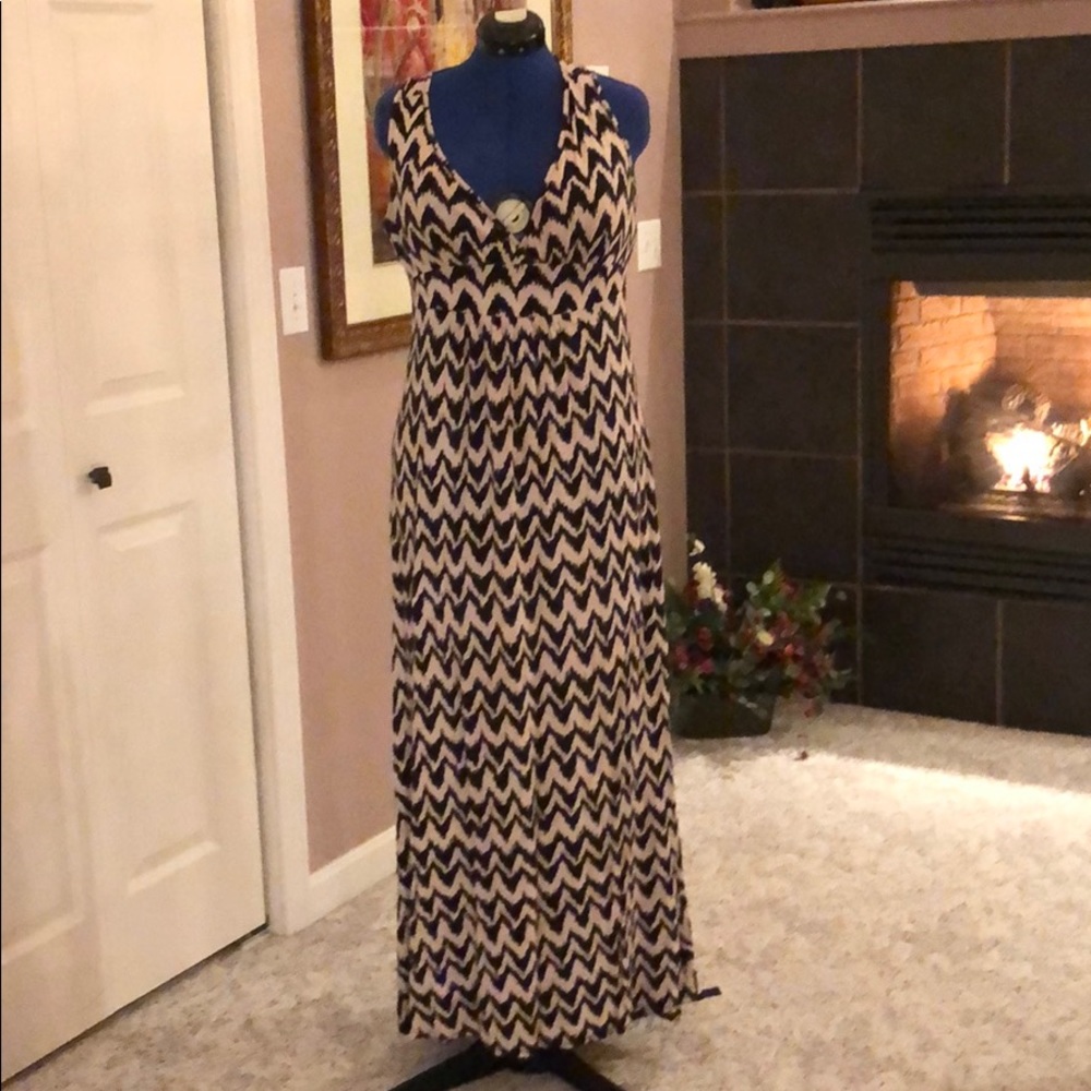 Woman’s Full Length Pattern Dress